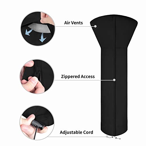 image for Easy-Going Patio Heater Cover with Zipper and Storage Bag, Waterproof 