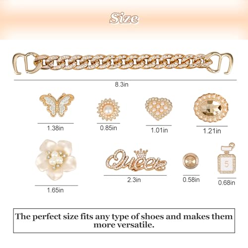 Iscasse S319 Bling Shoe Charms Girly Charms Bling Chain Shoes Accessories thumb #3