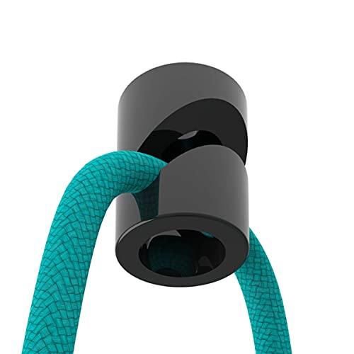 OASHISU Descentrador de techo en forma de V para cables eléctricos, descentrador de techo, descentrador de cable eléctrico, descentrador de lámpara, sujetacables, 10 unidades (negro) Cover