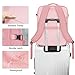 SUOCO Travel Vacuum Backpack, 60L Seal Compression Air Vac Bag Back Pack with Travel Pump, Carry On Suitcase Luggage Flight Approved for Men Women Personal Item, Pink
