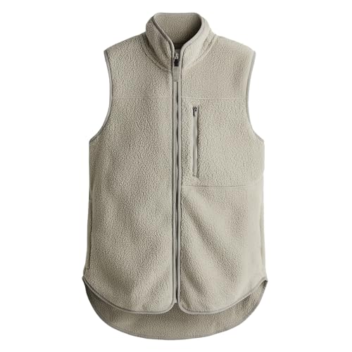 Womens Polar Fleece Vest Warm Zip Up Vest Sleeveless Coat Vest Casual Fall Winter Sports Vest Outwear