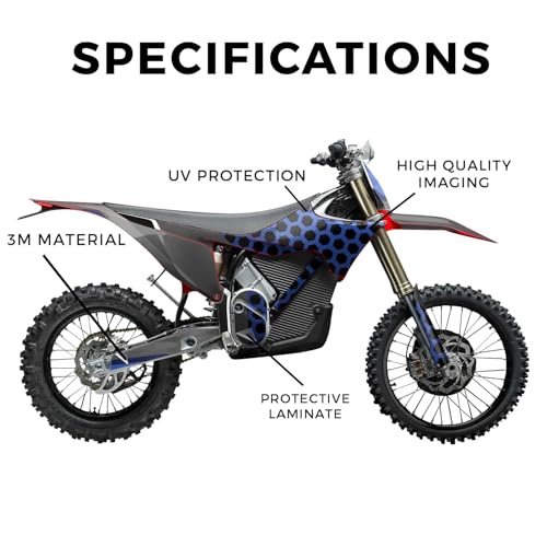 Image of Stark Varg MX 2023-2025 Graphics Kit Wrap - Hex Blue - Varg MX Skin - Premium 3M Vinyl Protective Wrap Decal Cover - Easy to Apply | Crafted in The USA by MightySkins