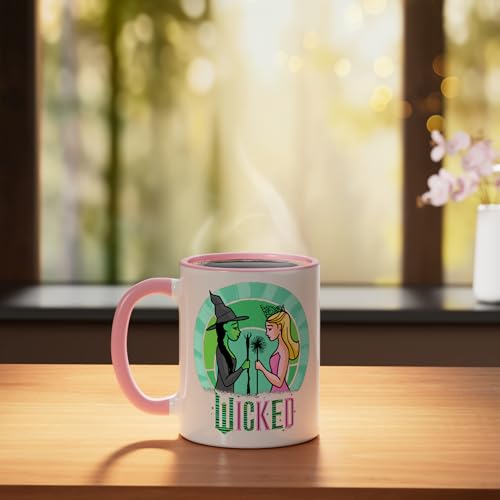 Taza de Cerámica Sketched Wicked Glinda & Elphaba 11 oz miniatura 3