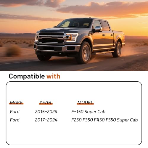 Estribos Laterales Acero Inoxidable para Ford F150 y F-Series miniatura 2