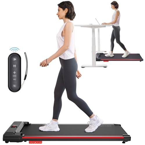 UREVO Under Desk Treadmill for Office Under Desk, Walking Pad 2 i...