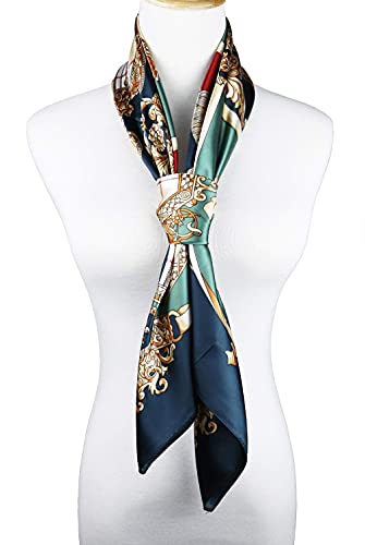 Image of Women's 35 inch Satin Square Silk Like Hair Scarves and Wraps Headscarf for Sleeping | Silk Feel Neckerchief, Hair Scarf, Fashion Bandana, Headscarf, Headband, Hair Wrap Sleeping, Daily Fashion Styling
