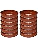 Acan Pack de 12 cazuelas Redondas de Barro, diámetro Exterior 16.8 cm, diámetro Interior 15 cm, Apta para vitro y Horno