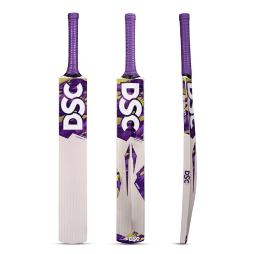Batte cricket DSC Wildfire Ignite pour matchs de loisir entre amis au parc avec balle tennis