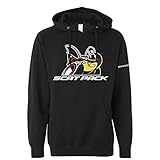 Men's Dodge Scat Pack Hoodie Hooded Sweatshirt by Detroit Shirt Company (Large) Black