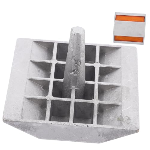 ABOOFAN 反射 マーカー アルミ製耐久ロードマーカー 駐車場 私道用視認性向上反射標識 夜間 促進 取付簡単車庫 駐車場適用