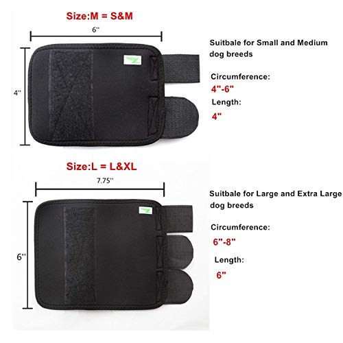 Dog Leg Brace One Pair Heals Hock Joint Wrap Sleeve For Front Legs(L/Front) #TOP2