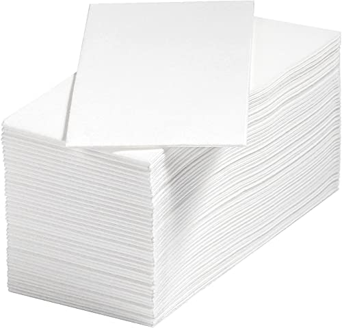 DADAWU Servietten mit Leinen-Feeling, Einweg-Servietten, stoffähnliche Dekoration, Servietten, Öko-Servietten für Hochzeit, Party, Geburtstag, Abendessen, Weihnachten, 30 x 43 cm, (50 Stück) Cover