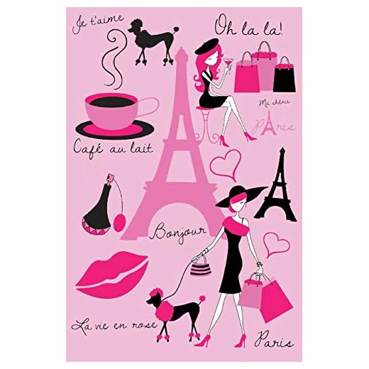 Paris Notebook: Pink Paris Themed - Vintage Eiffel Tower Journal (6x9" wide lined pages)