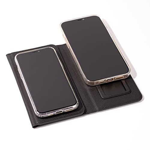NEWMIRE Duo Phone Case for 2 Phones | Multi Purpose Hiquality Leather Cell Phone Case Cell Phone Wallet | Folding Variation | All Phone Types Available | iPhone Galaxy Motorola etc |