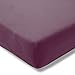 Produktbild ESTELLA Topper-Spannbetttuch Zwirnjersey | Aubergine | 180-200x200 cm | passend für Topperhöhen von 7-10 cm | trocknerfest und bügelfrei | 97% Baumwolle 3% Elastan