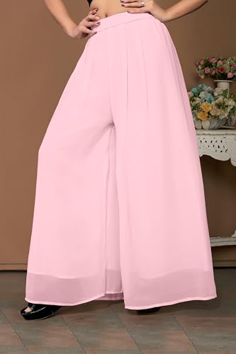 Image of Georgette Bonanza Soft Flared Palazzo (MID Waist)
