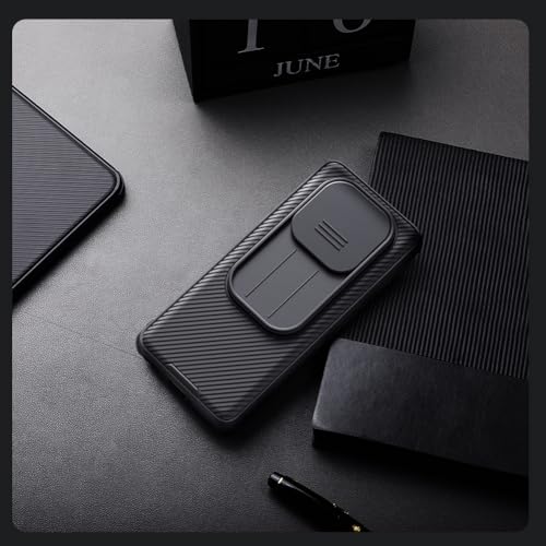 Image of Nillkin Protective Case for Xiaomi Redmi Note 14 Pro Plus (6.67 inch Inch) Camshield Pro Camera Close & Open Double Layered Protection TPU + PC Black Color