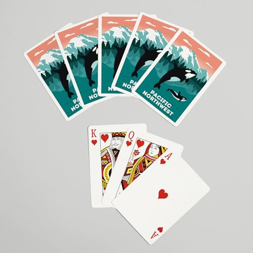 Lantern Press Pacific Northwest naipes poker 52 cartas miniatura 7