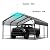 SUNLEI 12X15 FT Carport, Heavy Duty Carports Canopy with Galvanized Steel Roof and Frame, Oversized Carport Garage Upgraded Extra Large Garage for Pickup, Boat, Car and Tractors