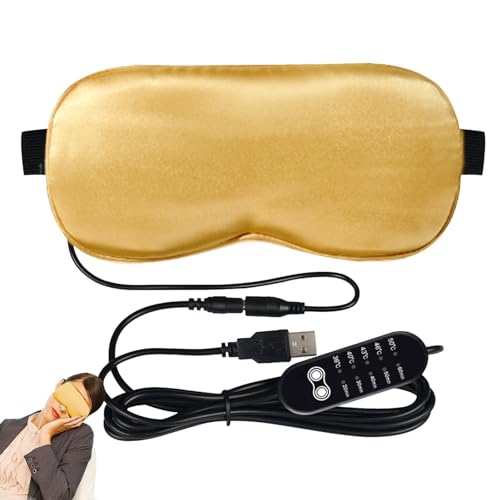 Compresa térmica para ojos, almohadilla térmica ajustable, almohadilla térmica eléctrica para ojos secos, bolsa de calor para blefaritis seca y MGD, máscara de ojos calentada de temporada, compresa de