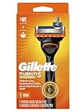 Gillette Fusion5 Power Men's Razor, silver and orange