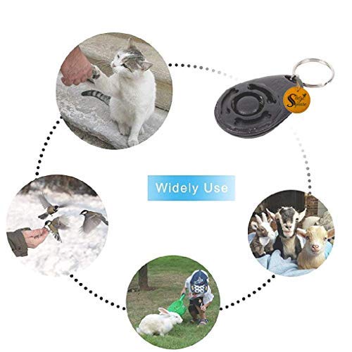Sage Square Dog Training Clicker with Wrist Strap - Pet Training Clicker, Big Button Clicker Set, Pack of 2 (Color May Vary) 3