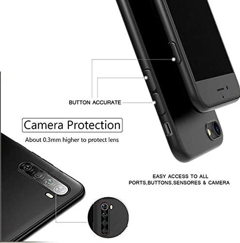 Image of Mobile Back Cover Case for Oneplus 8 | One Plus 8 | 1+8 (Silicone Case|CameraProtection|Black SC1510)