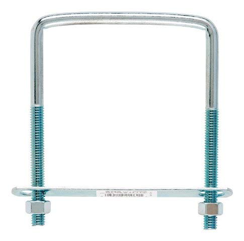 02-3452-505 Square Bend U-Bolt Zince 0.375 x 4 x 5 in. - Pack of 10