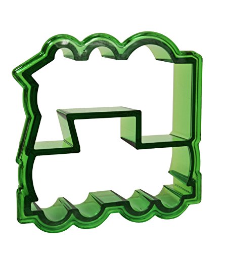 Evriholder Train Bytes Sandwich Crust Cutters, Green and Blue, Pack of 2
