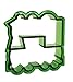 Evriholder Train Bytes Sandwich Crust Cutters, Green and Blue, Pack of 2