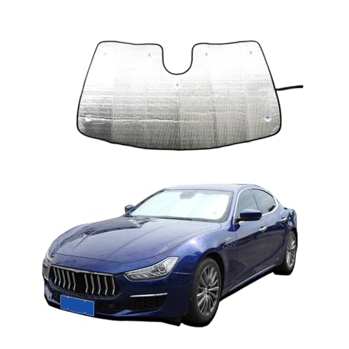 Car Windshield Sun Shade for Maserati Levante Ghibli Quattroporte 2016-2024 Car Foldable UV Ray...