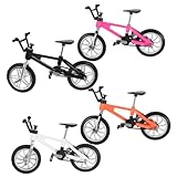 Figurina di bicicletta giocattolo: realizzata in lega resistente e durevole, questa è costruita per durare e resistere all'usura, mini bici da dito