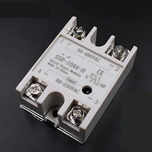 Relé de estado sólido SSR-10AA-H con conmutación silenciosa de alta tensión 90-480V AC para hornos