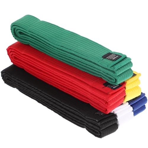 6 Cinturones de Karate de Algodón SHINYPASING Lavables para Artes Marciales y Taekwondo