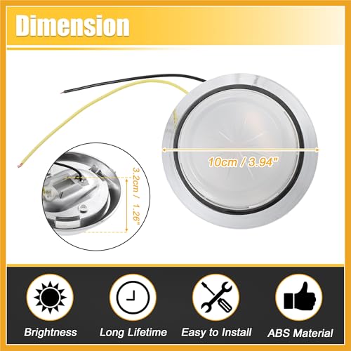 Lámpara LED para techo interior de auto 12V miniatura 6