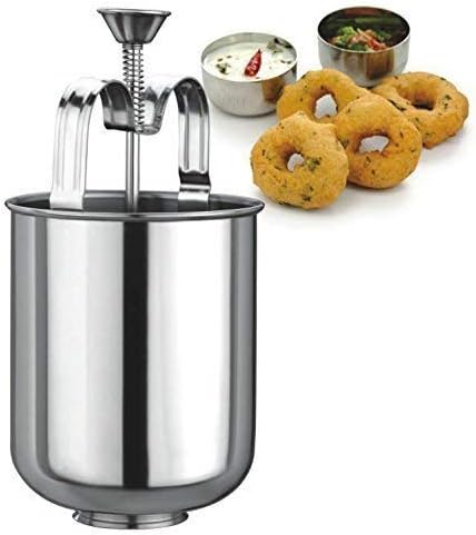 Stainless Steel Medu Vada Maker Machine with Stand for Kitchen || Medu Vada Mould || Assort Color