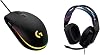 Paquete de Audífonos Gamer Logitech G335 Cableados + Mouse Gamer G203 Cableado - Negro 1