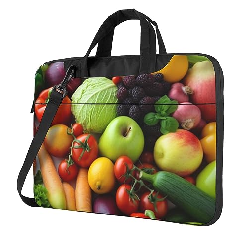 Housse ordinateur portable motif fruits et légumes frais pour protection pc 15 pouces