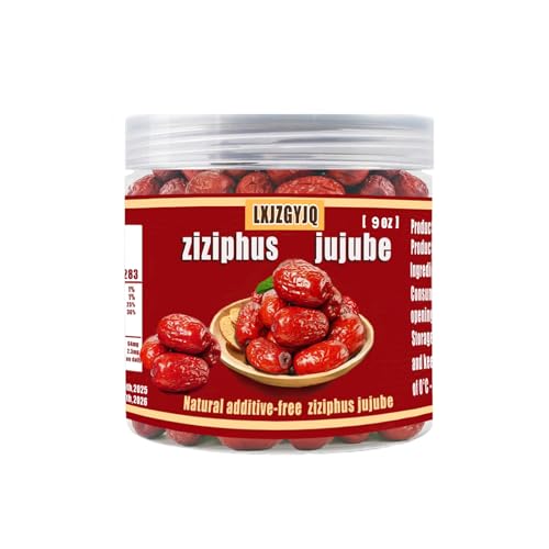 Jujube Dates, Red Dates,Jujubes No Sugar Added, Sweet 250g, Nutrient - Superfood, Suitable for Tea Blending, Traditional Asian Delicacies, and Delicious Desserts, Meticulously Handpicked