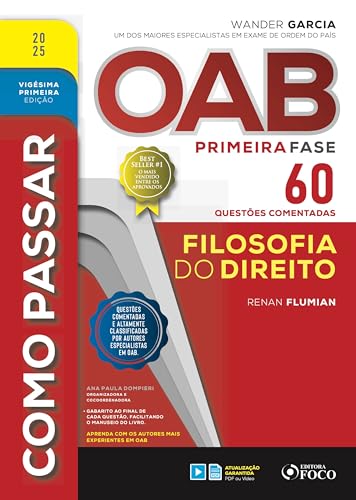 Como passar OAB primeira fase – 60 questões comentadas – filosofia do direito