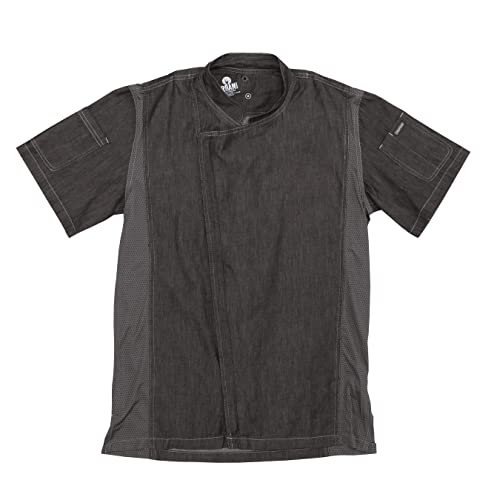 Chef Works Men's Delancey Chef Coat, Black, X-Large #TOP6