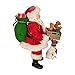 Kurt Adler 10.5-Inch Fabriché™ Adopt-a-Pet Santa with Dog, 2 Piece Set