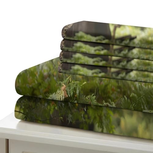 Parure de lit en microfibre douce finition haut de gamme cerf