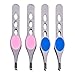 4Pcs Stainless steel eyebrow tweezers eyebrow epilator Precision Tweezers for Eyebrows Professional Tweezers for eyebrow hair remover brow kit Slant and trimmer cosmetic Miss