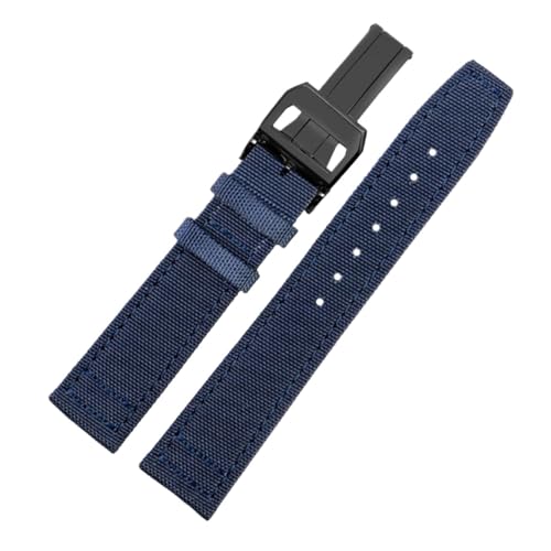 Bracelet de montre en toile nylon pour remplacer une chaîne de montre usée de pilote 20mm