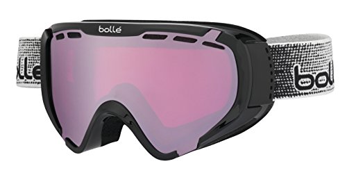Bolle Explorer Goggles, Shiny Black, Vermillion Gun Lens