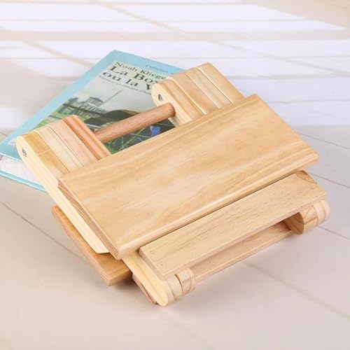 Camp Stool Pine Wood Folding Furniture Portable Household Solid Wood Fishing Chair Small Bench Square Stool – Image 6