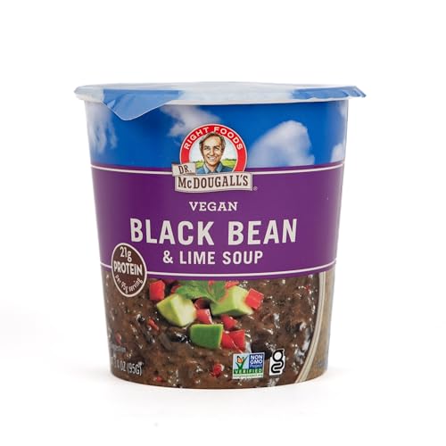 Dr. McDougall's Vegan Black Bean & Lime Soup, 3.4 oz