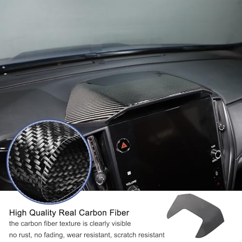 Daeiclru Real Carbon Fiber Center Console Dashboard Cover Trim Compatible with Subaru WRX 2022-2024/ Crosstrek 2024, Car Dash Panel Trim Cover, Instrument Panel Trim Dashboard Accessories (Black) by Daeiclru - Image 4