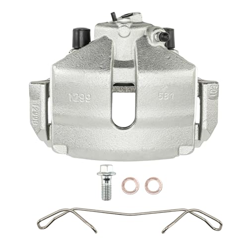Image of PHILTOP 19-B2974 Brake Caliper Compatible with 2005-2018 Jetta, 2012-2019 Beetle, 2010-2014 Golf, 2006-2009 Rabbit, 2010-2013 A3, Front Left Brake Caliper